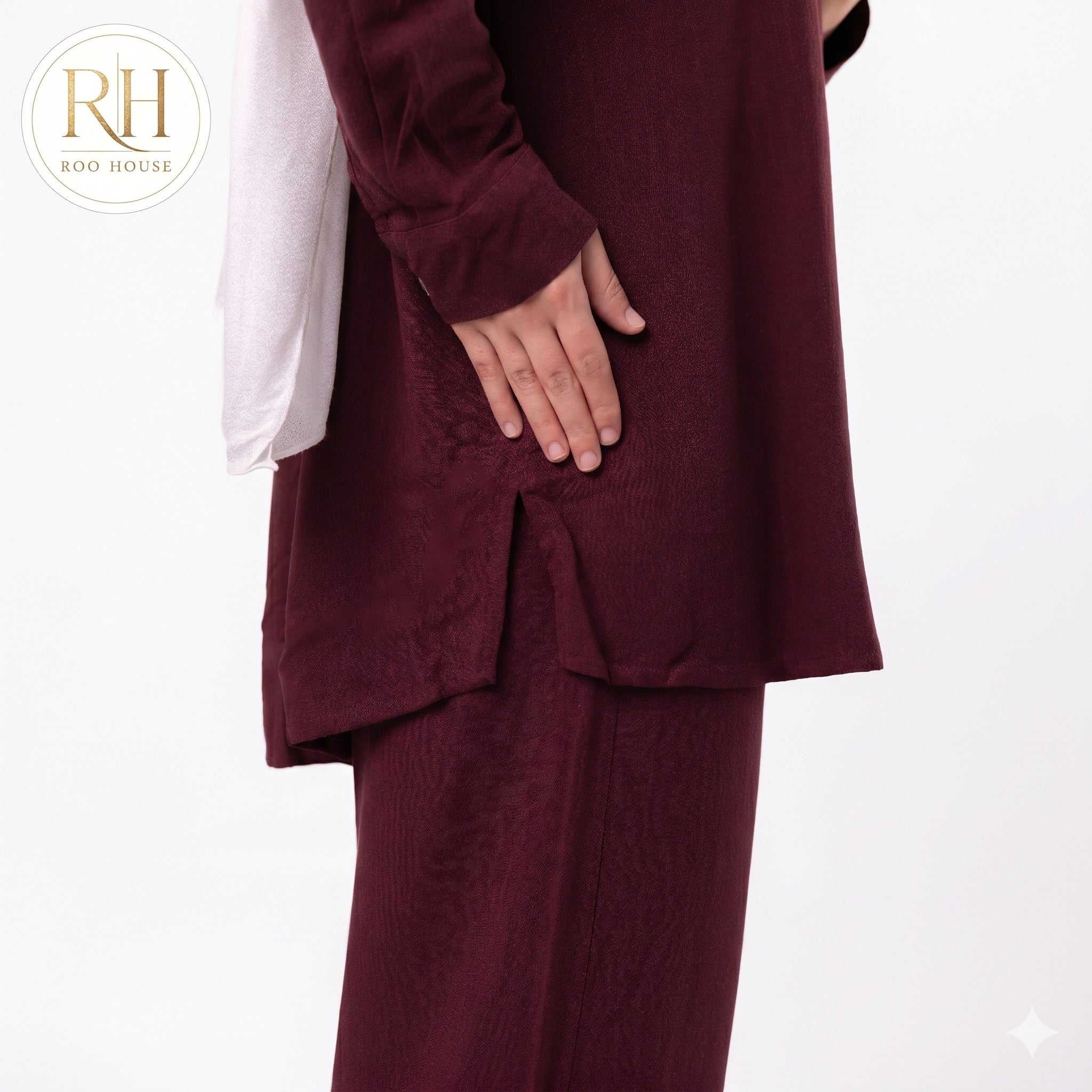 Burgundy Linen set