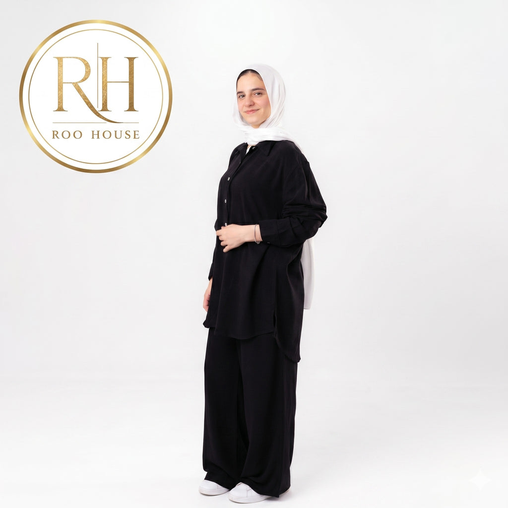 Black Linen set