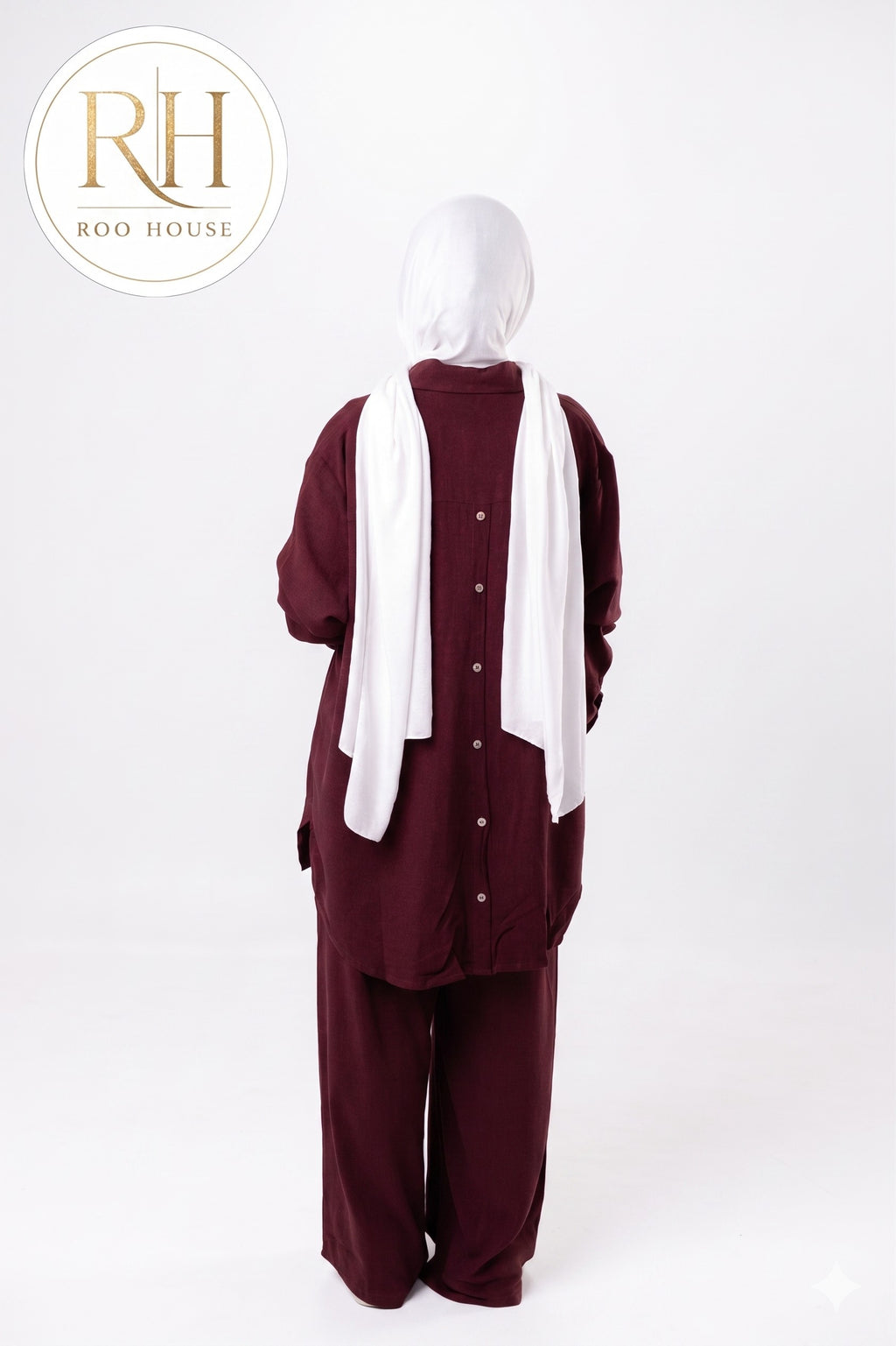Burgundy Linen set