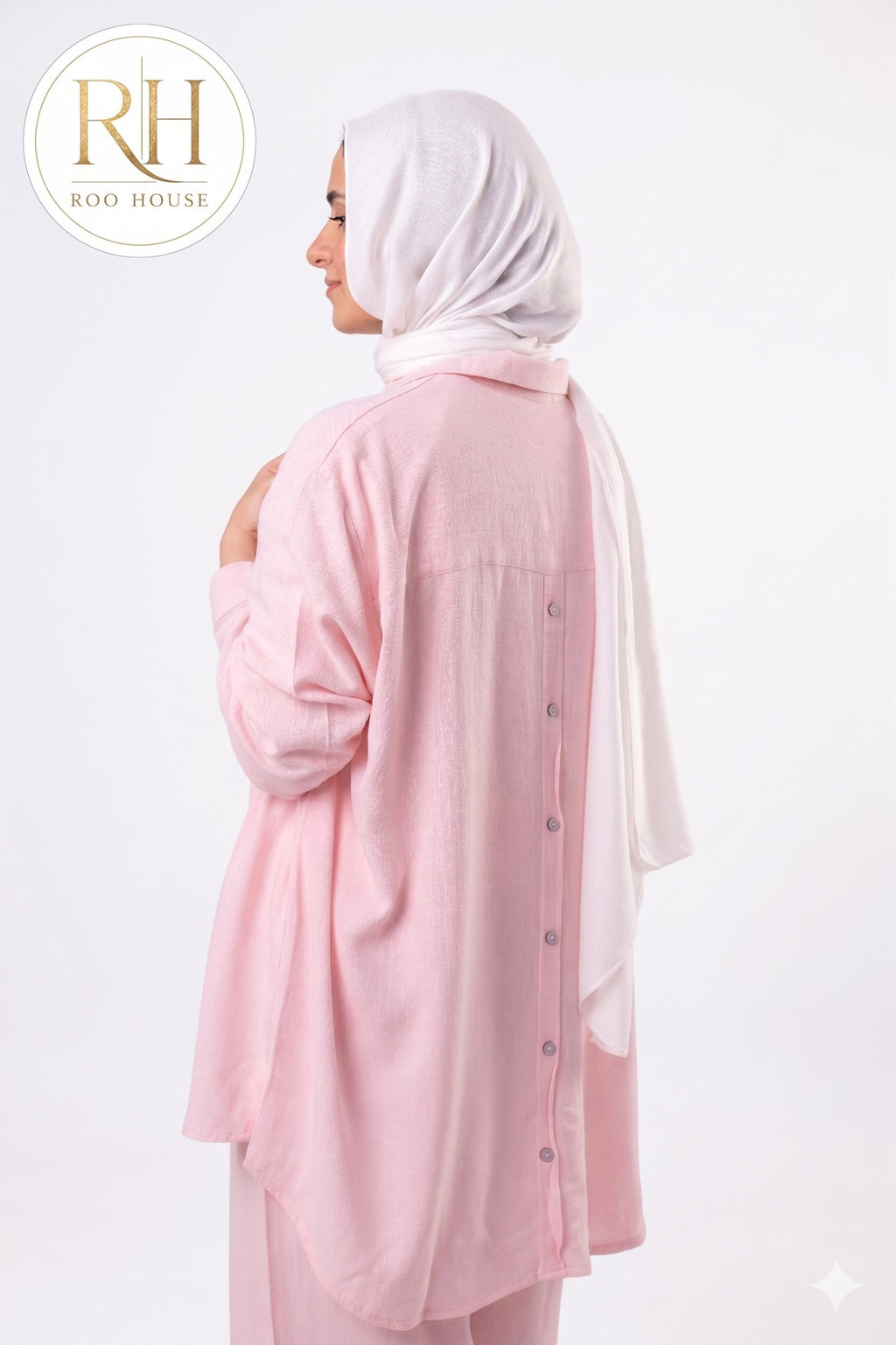 Pink Linen Blouse