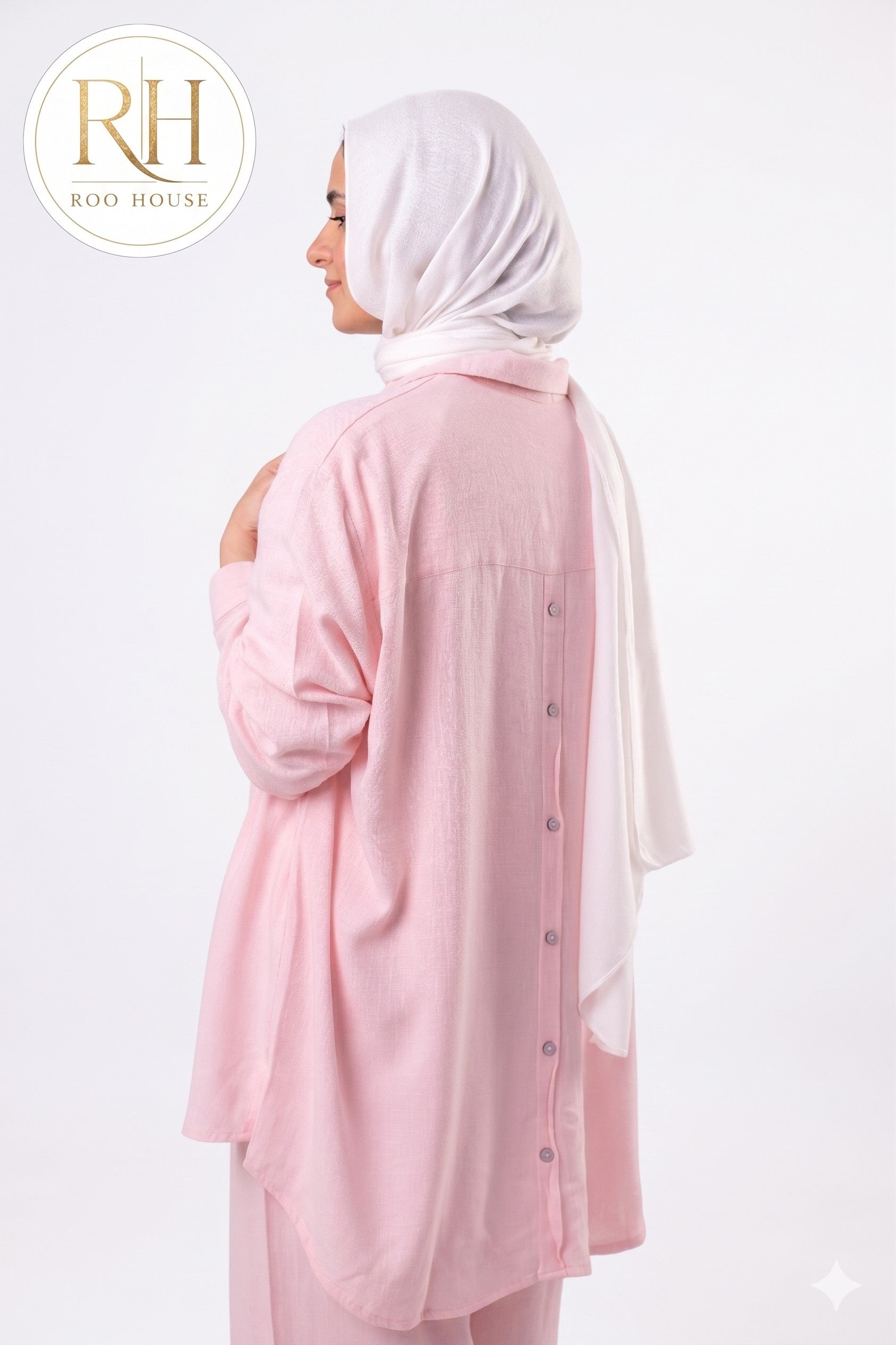 Pink Linen Blouse