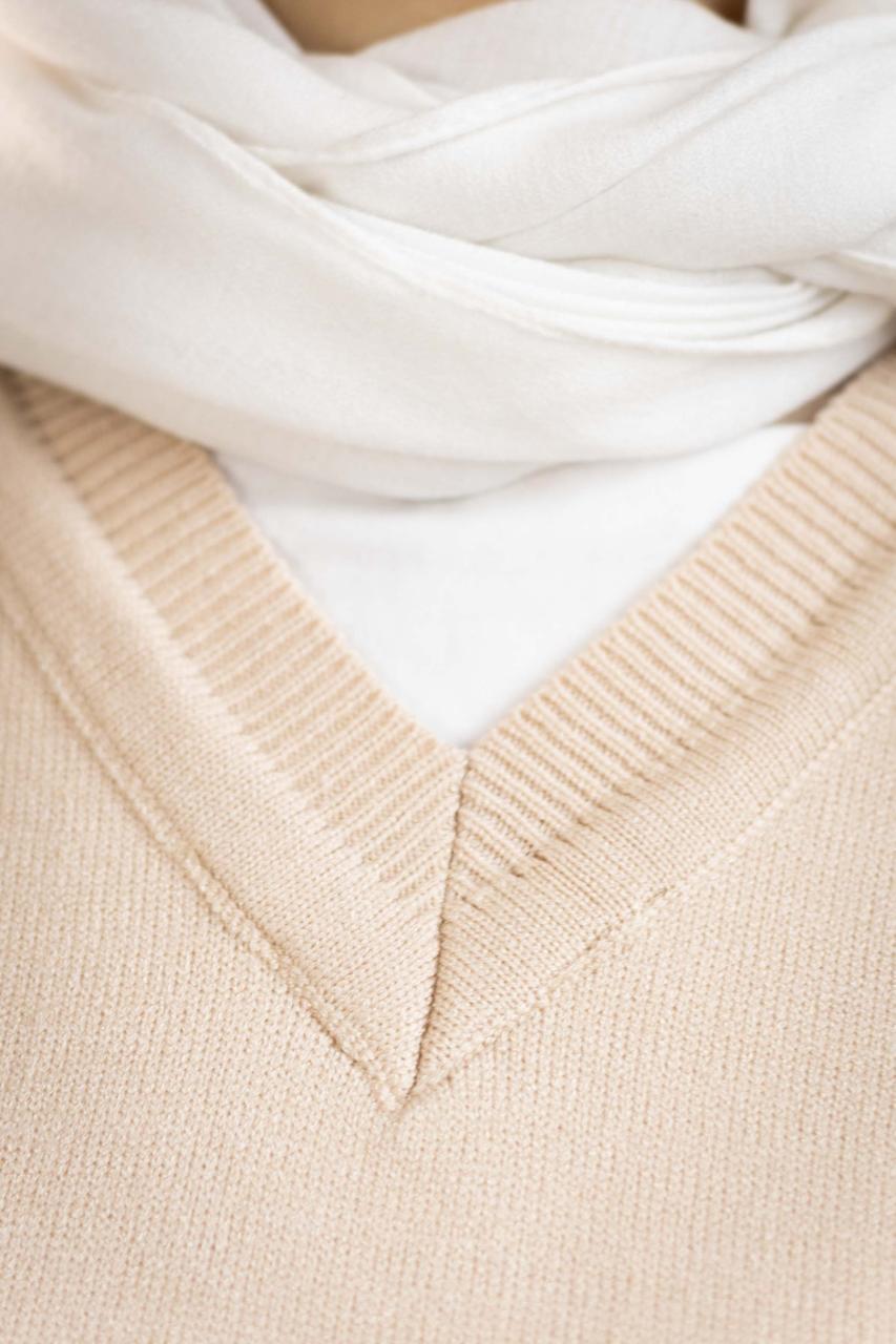 Beige Kint basic dress
