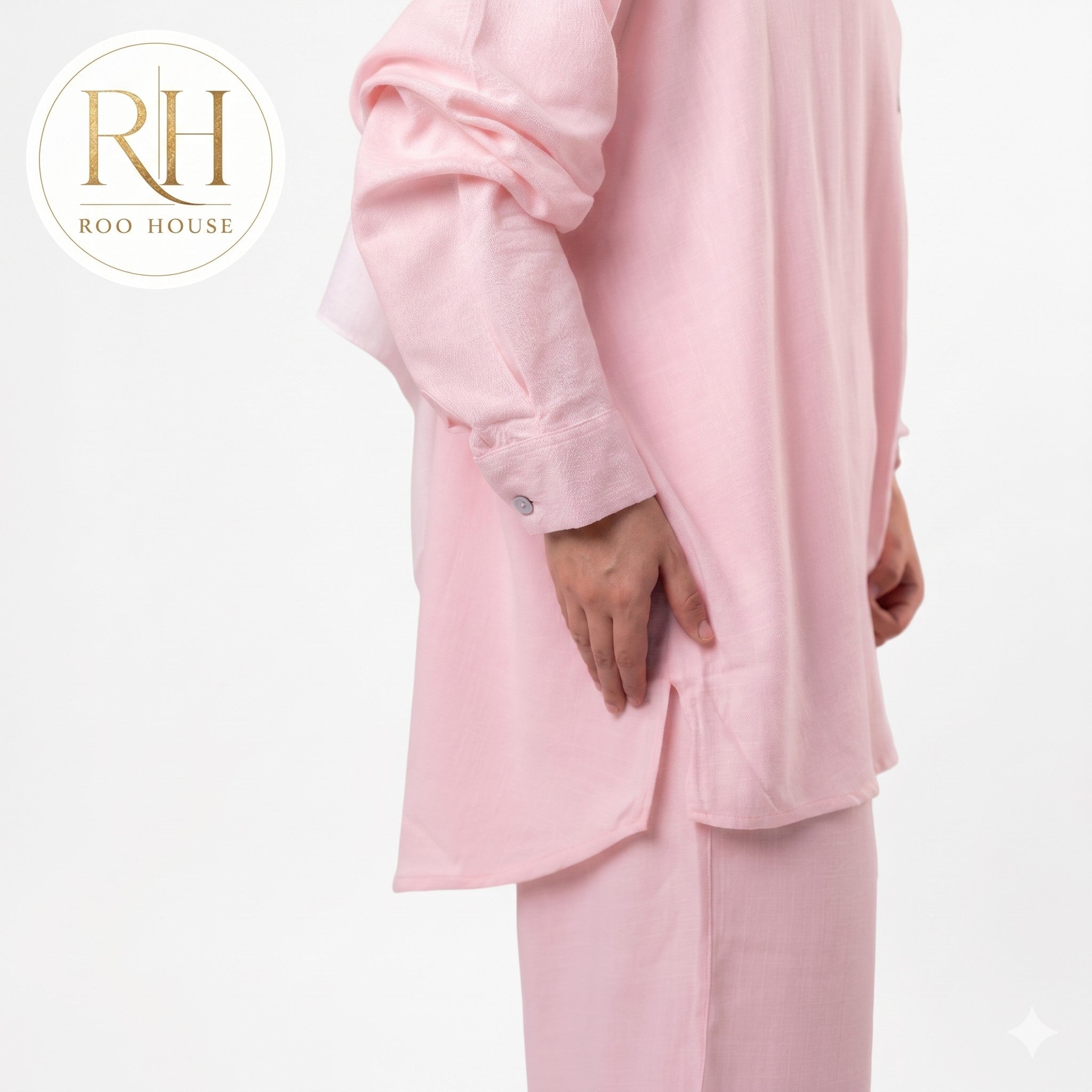 Pink Linen Blouse