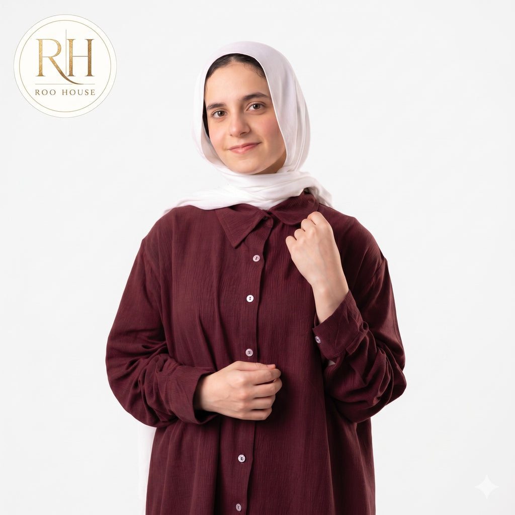 Burgundy Linen set