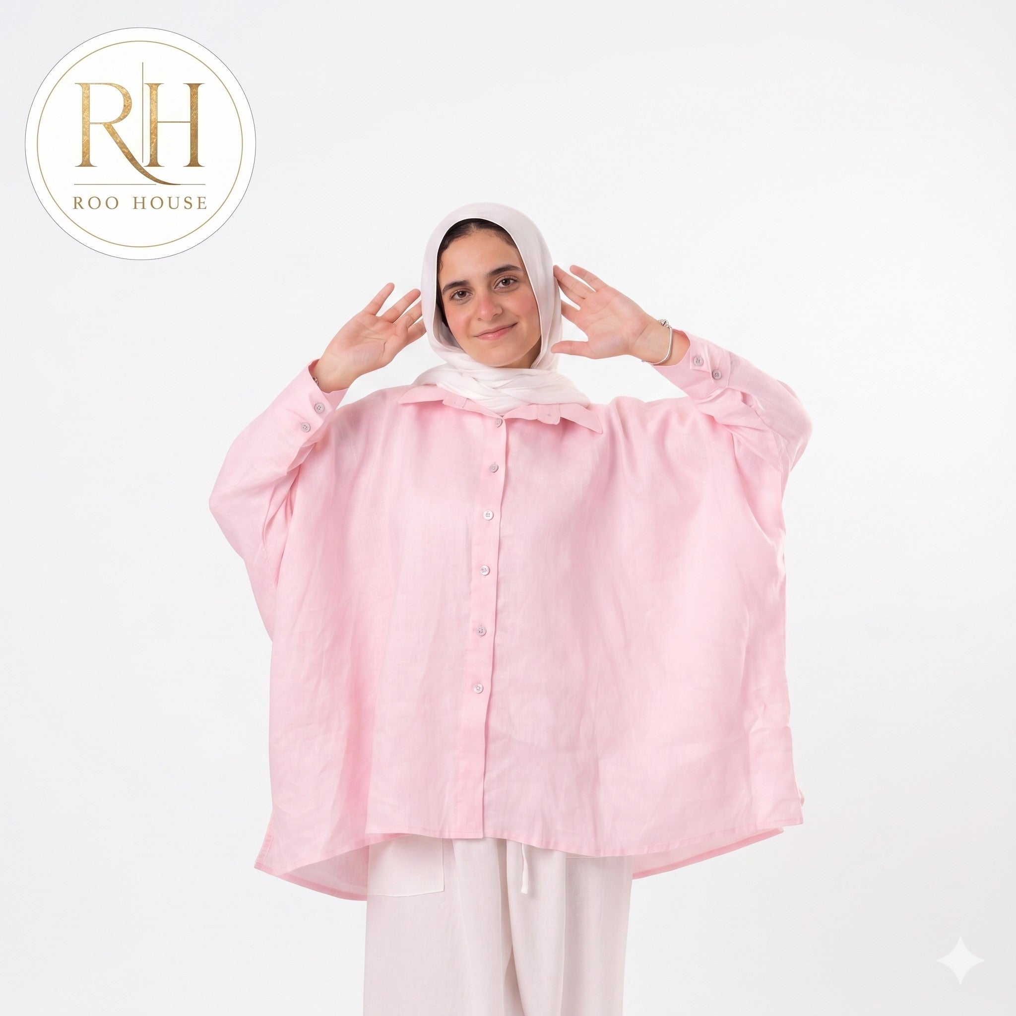 Pink Linen Blouse