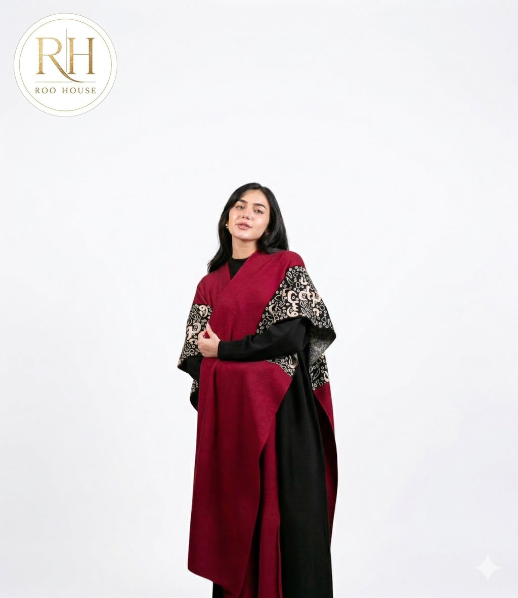 Red Arabic kint kimono
