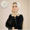 Black Soft Modest Button Top