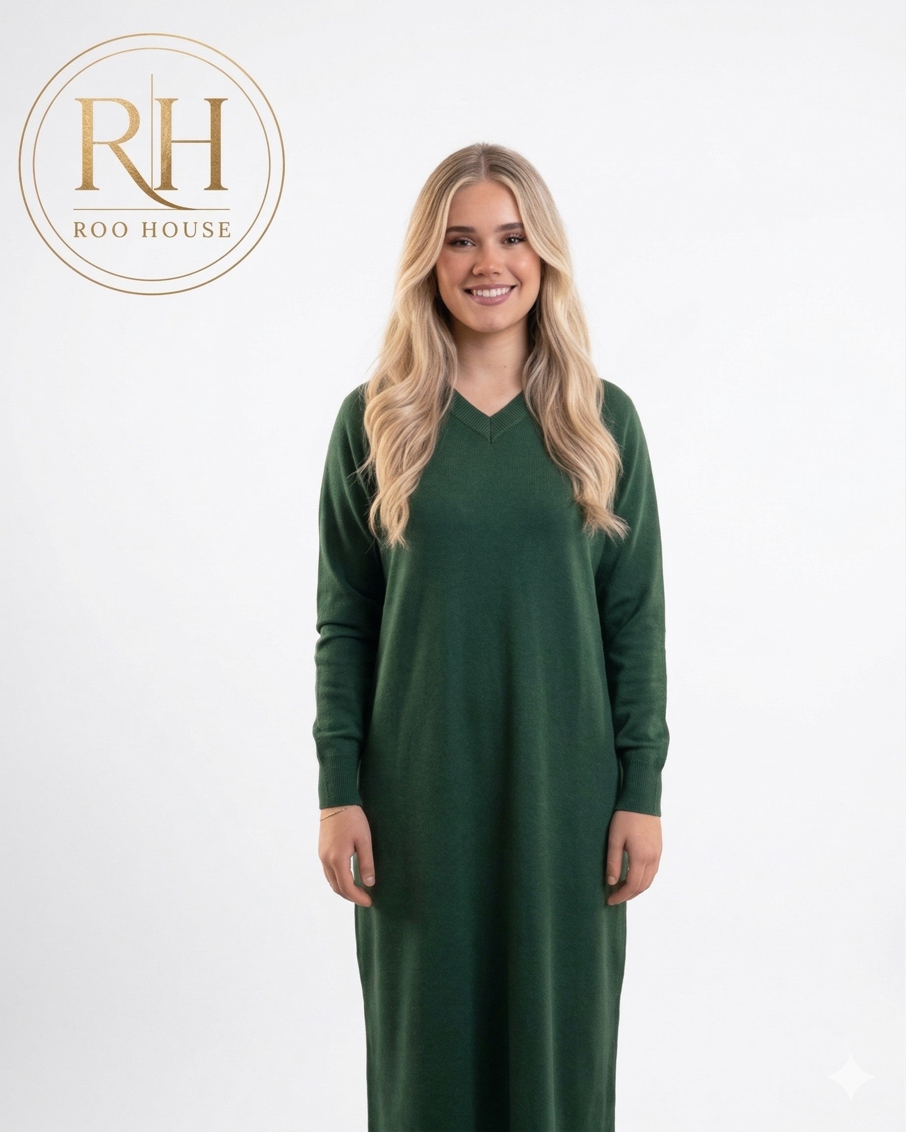 Green Kint basics dress