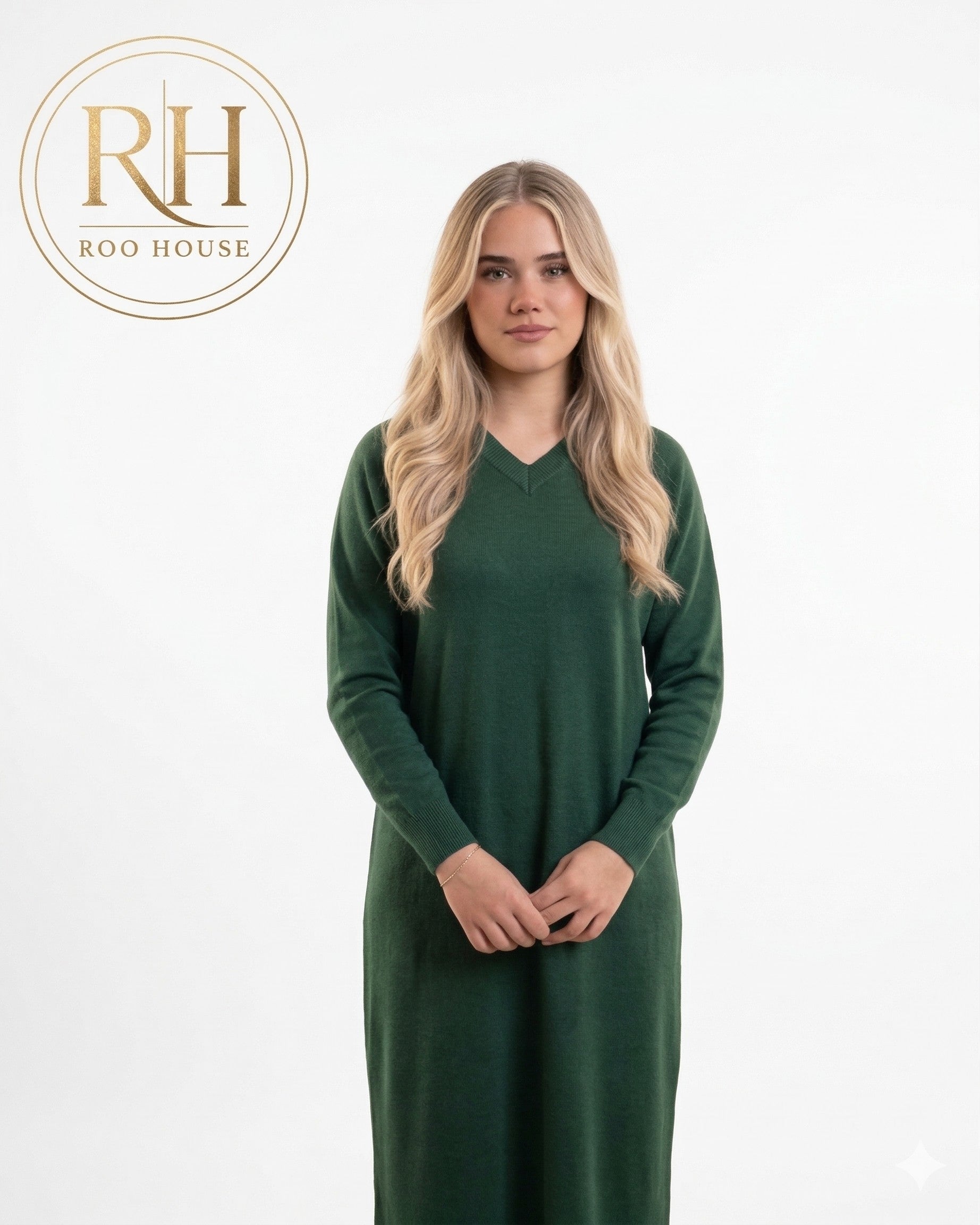 Green Kint basics dress