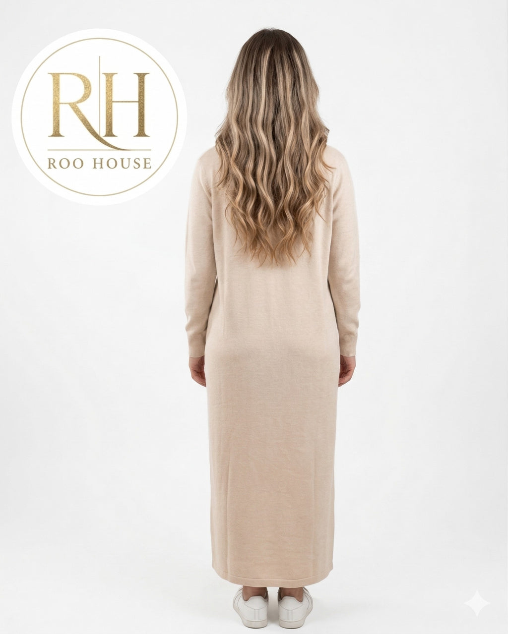 Beige Kint basic dress