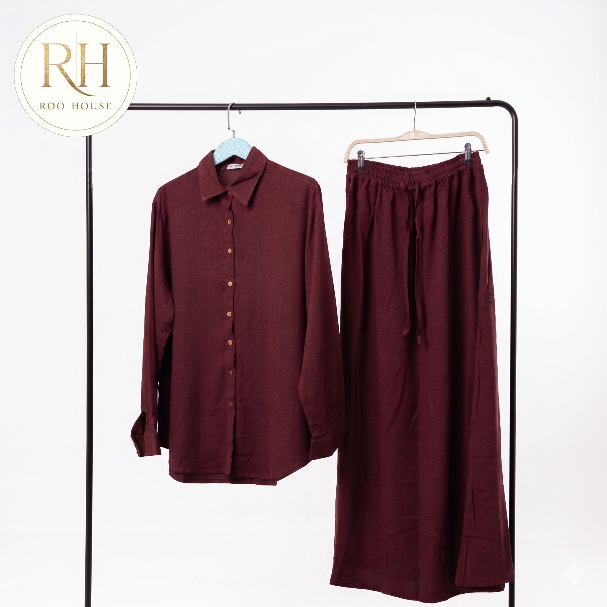 Burgundy Skirt set